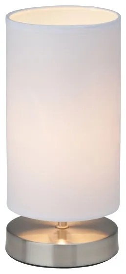 Brilliant - Stolná lampa CLARIE 1xE14/40W/230V matný chróm/biela