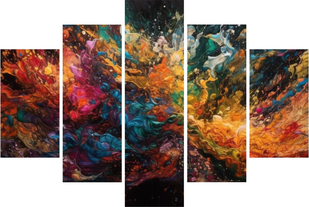 Obraz - Farebná abstrakcia II. (150x105 cm)