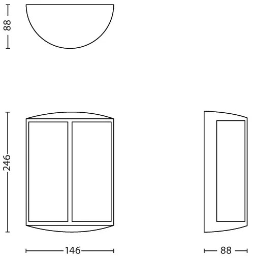Philips 16464/93/16 - LED vonkajšie nástenné svietidlo MYGARDEN STOCK 1xLED/6W/230V