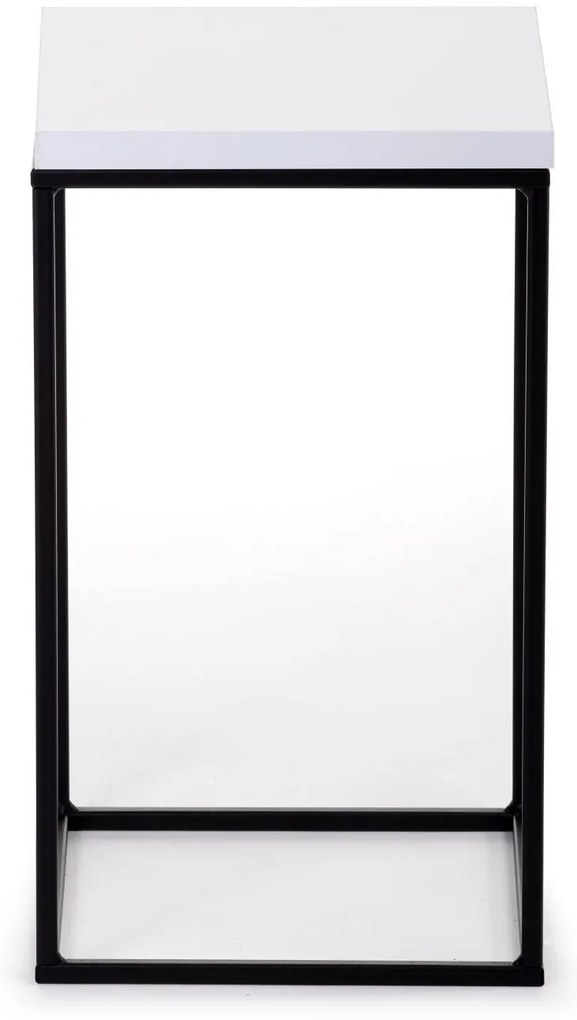 STOJAN NA KVETINÁČ BASICLOFT 40X24X24 CM ČIERNA/BIELA