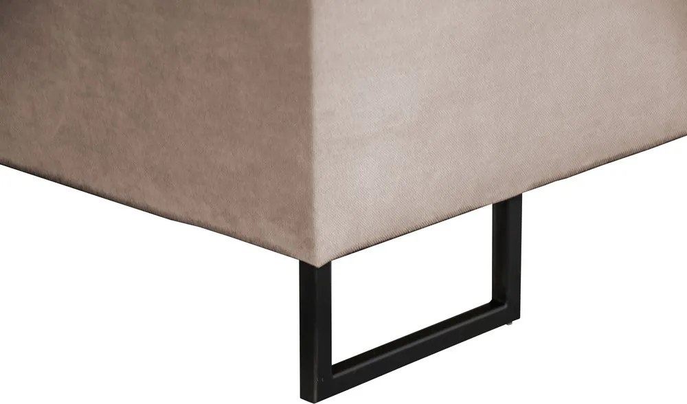 Posteľ Amy 180x200 cm, béžová latté látka