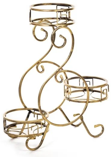 Stojan na kvety 64x60 cm zlatá