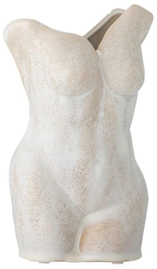 Krémová váza z kameniny Athena – Bloomingville