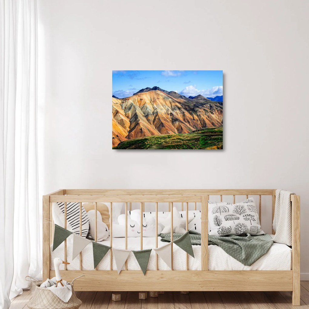 Sklenený obraz - Landmannalaugar (70x50 cm)