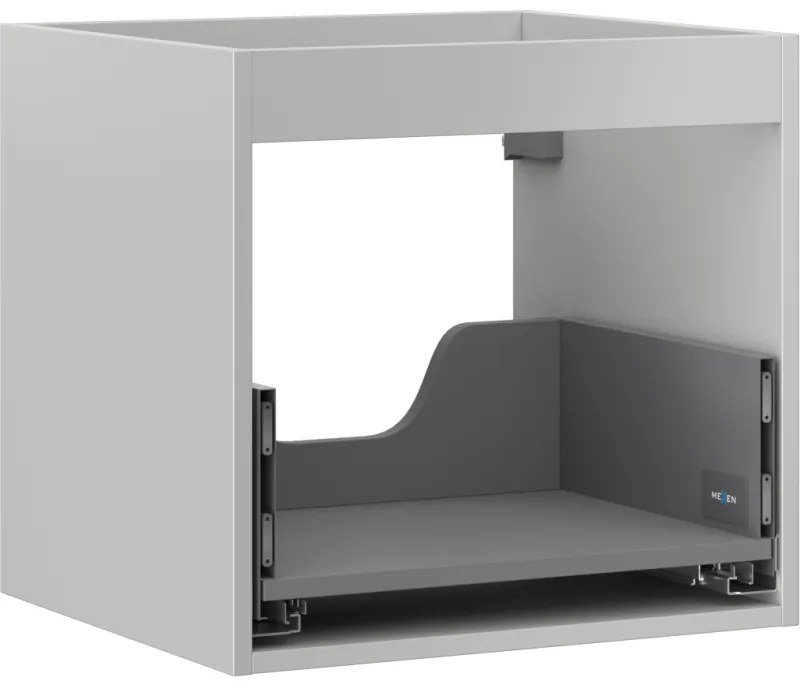 Mexen Box-A, závesná skrinka 50 cm, 1 zásuvka, matná sivá, 91AX0-0500-470-1-62