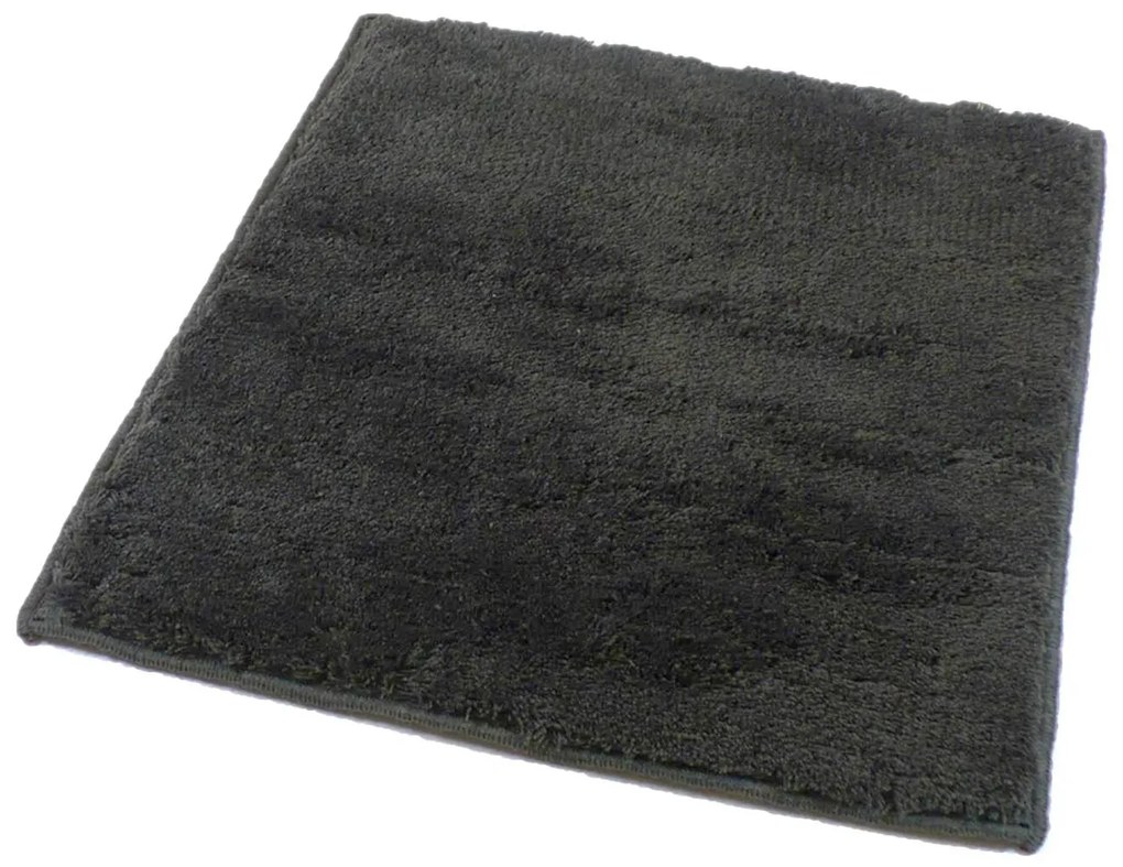 ROUTNER Kúpeľňová predložka UNI COLOR Antracit 10101 - Antracit / 50 x 50 cm 10101