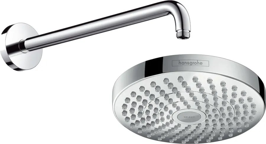 SELECT, HLAVOVé SPRCHY ​Hansgrohe Croma Select S 180 hlavová sprcha s pripojením, chróm 26522000 + 27413000