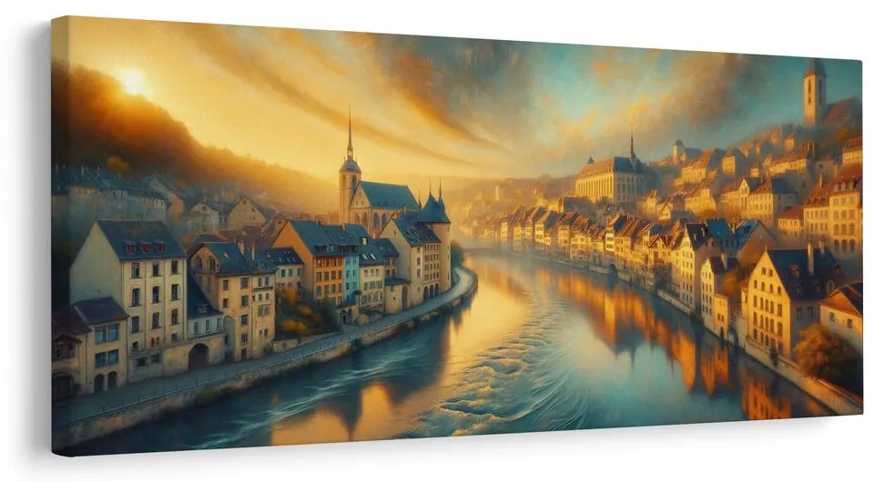 Obraz žiara tichého mesta