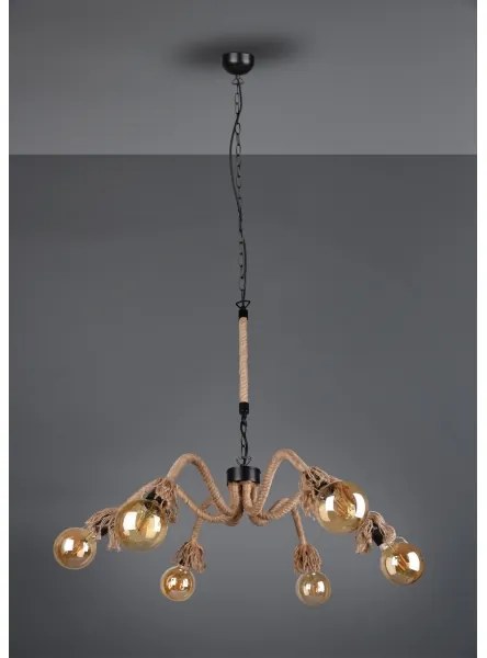 Reality - Luster na reťazi ALVA 6xE27/10W/230V