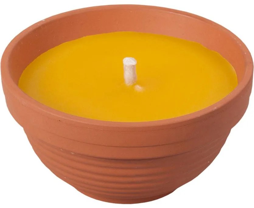 Sviečka Citronella žardinky s knôtom 130g d9x5cm