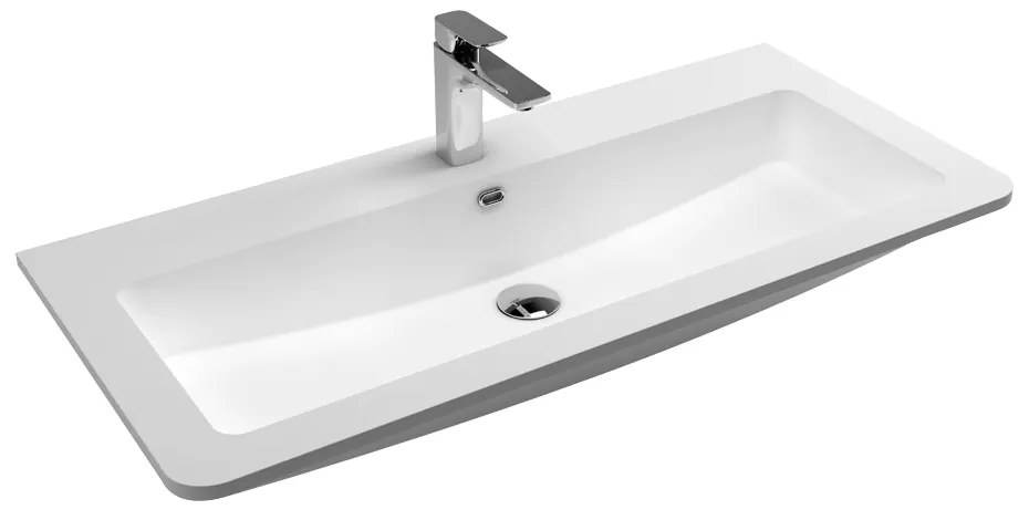 Mereo Mereo, Siena, kúpeľňová skrinka s umývadlom z liateho mramoru 101 cm, MER-CN442M1
