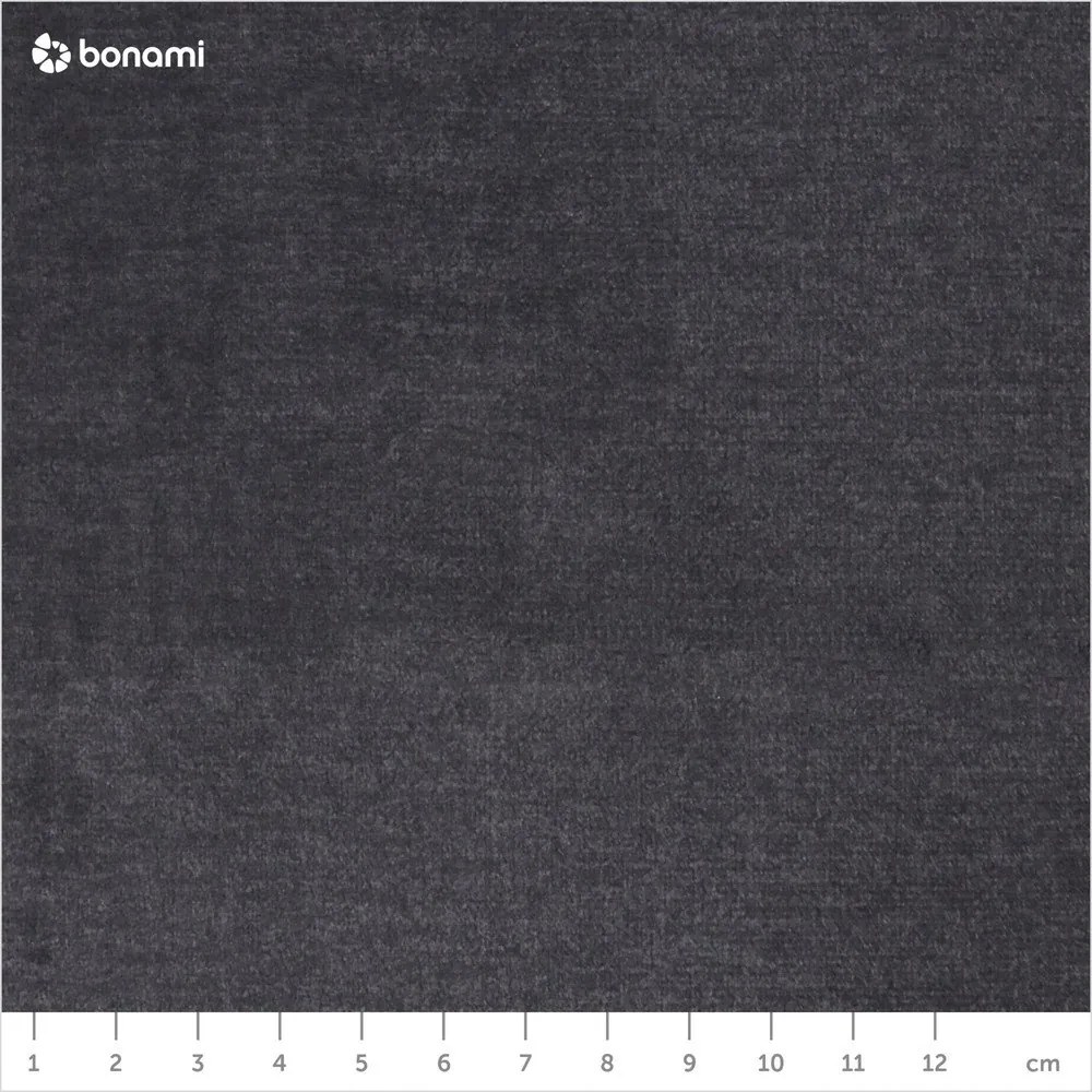 Tmavosivá zamatová rozkladacia/s úložným priestorom rohová pohovka (ľavý roh/do L) Laurence – ELTAP