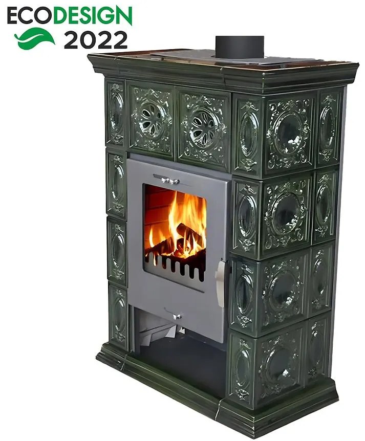 Krbové kachle Weimar II olive-green 7 kW