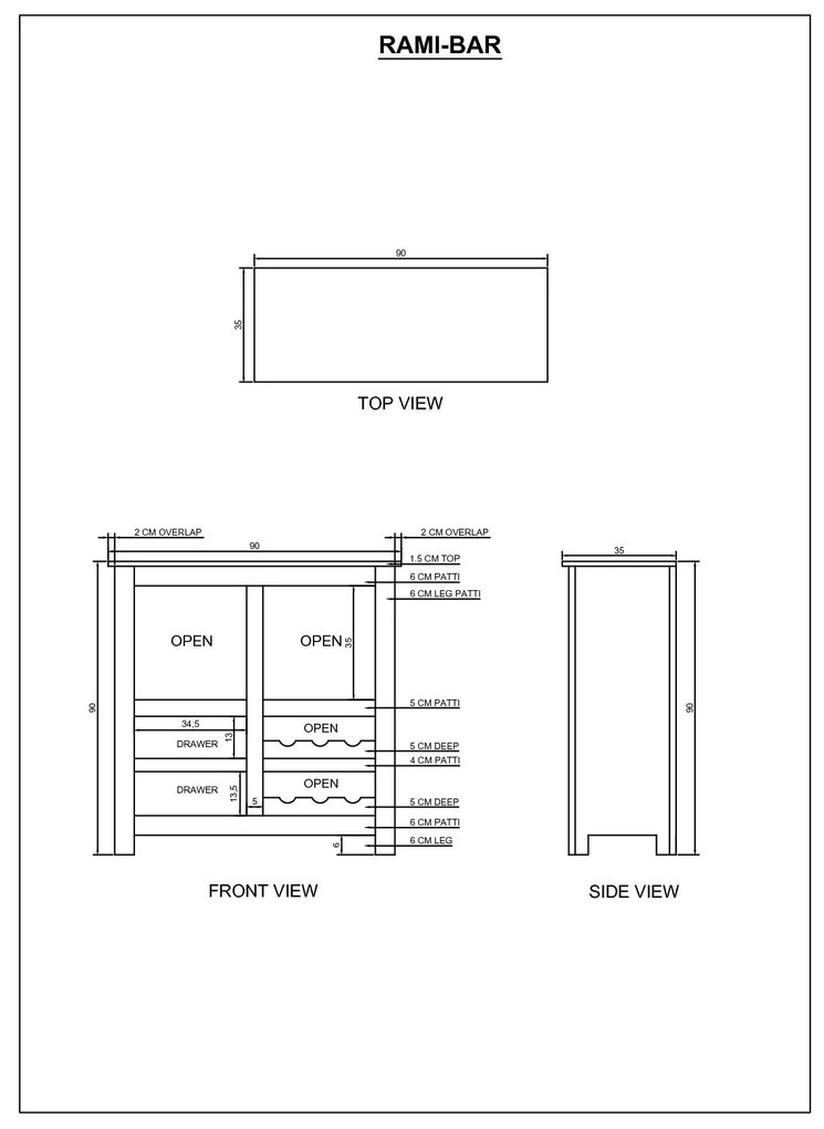 furniture-nabytek.cz - Vinotéka dřevěná 90x90x35 z masivu palisandr