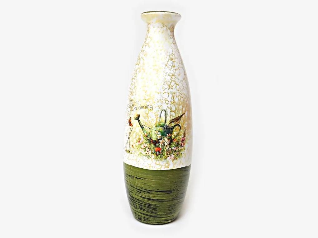 MAKRO - Váza s dekorom 25cm