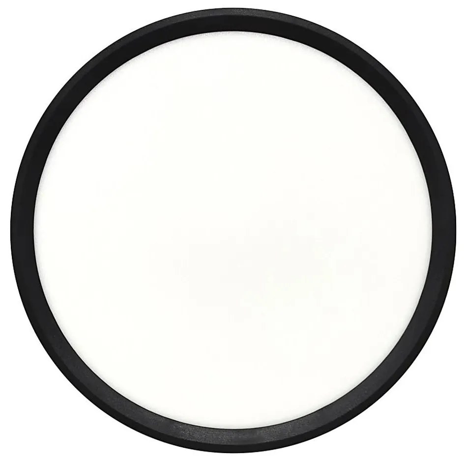 LED stropné svietidlo LED/24W/230V 3000/4000/6500K pr. 30 cm čierna