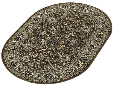 Koberce Breno Kusový koberec PRACTICA ovál 59/DMD, hnedá, viacfarebná,160 x 230 cm