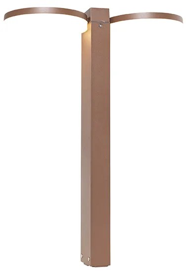 Stojaca vonkajšia lampa hrdzavohnedá 50 cm vrátane LED 2-svetlo IP44 - Esmee