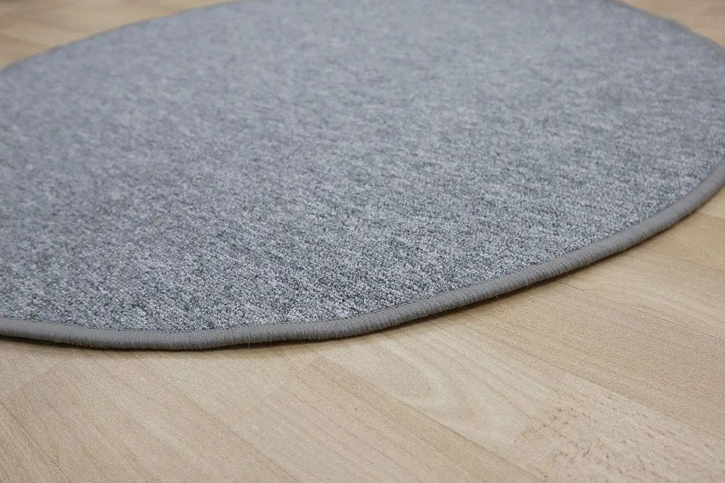 Vopi, Kusový koberec Astra svetlo šedá kruh, 120x120 (priemer) kruh, šedá, chodba / predsieň