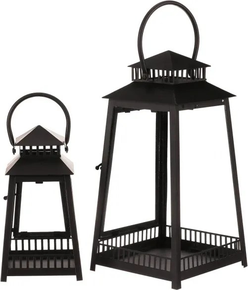 Set dvoch lampášov čierny LUC307 (2 ks)