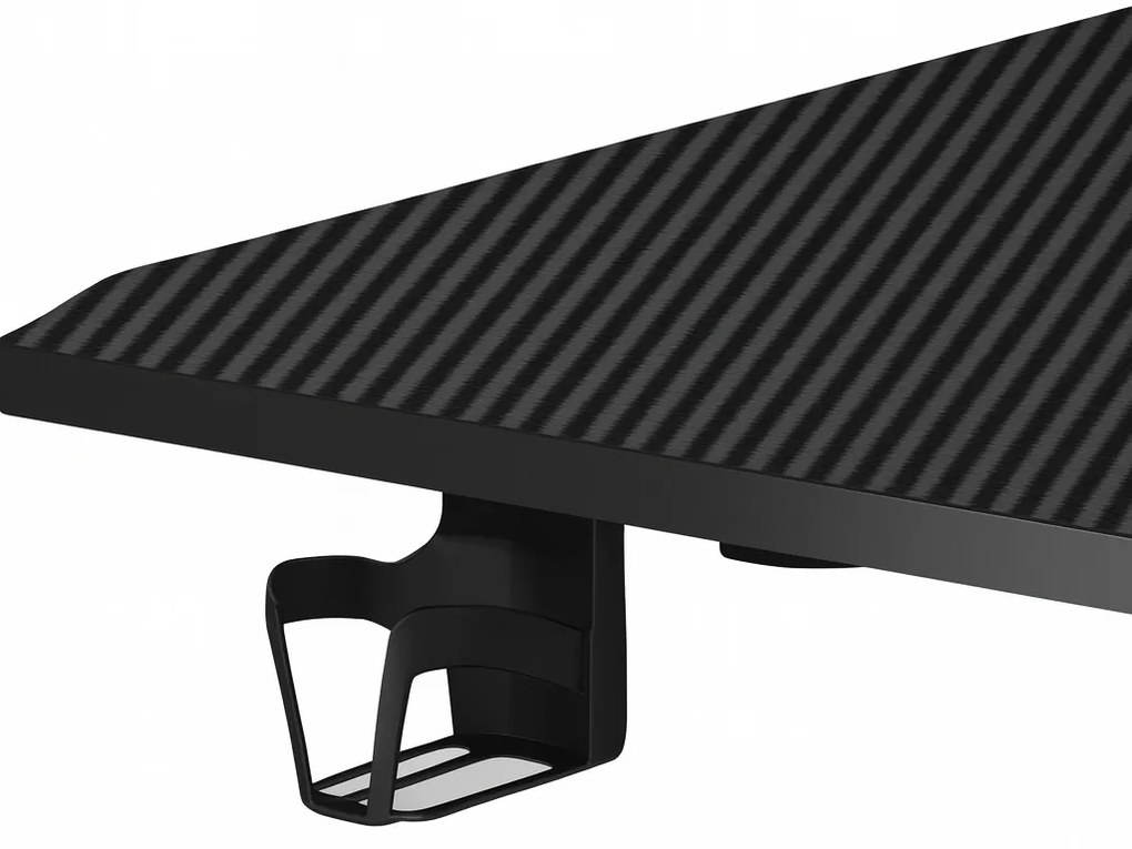 Herný stôl s podsvietením BR03 čierny 160 cm