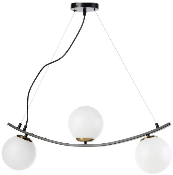 ONLI - Luster na lanku TRIO 3xE14/6W/230V čierna