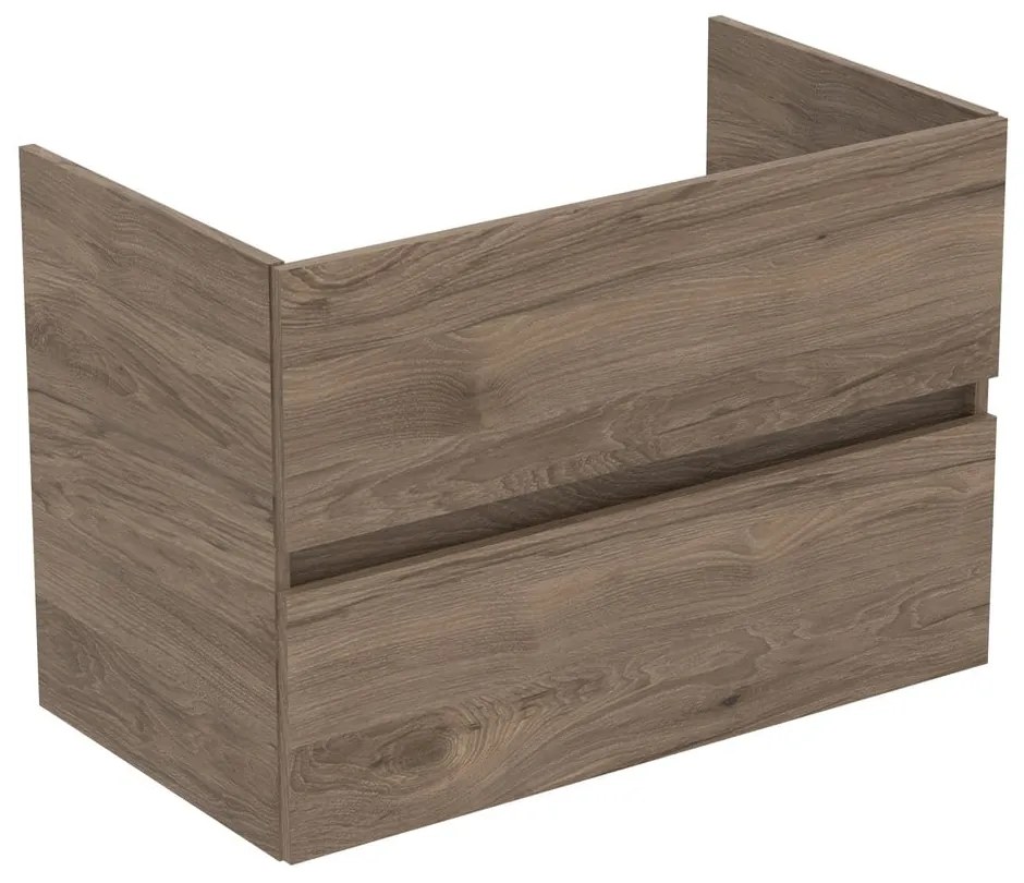 Závesná skrinka pod umývadlo v dekore orecha v prírodnej farbe 80x55 cm Eurovit+ – Ideal Standard
