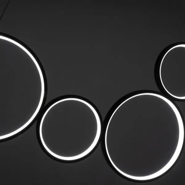 Brilagi - LED závesný luster ECHO na lankách LED/60W/230V 4000K 100 cm čierny