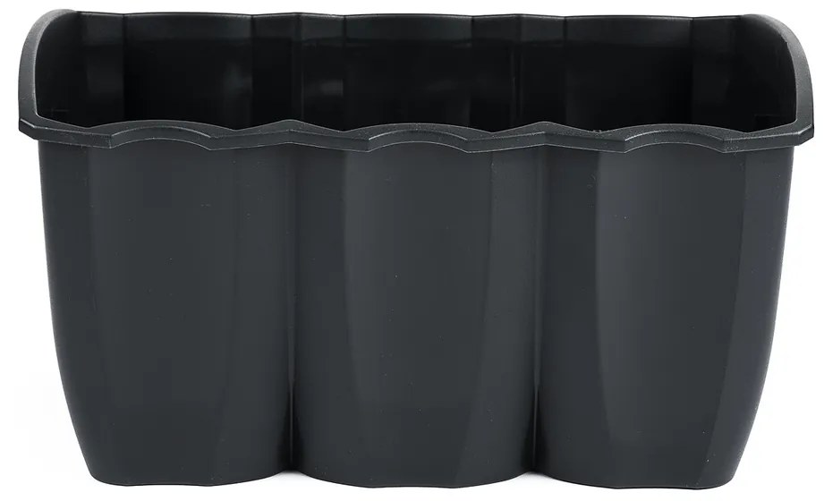Truh.CROWN 39x28cm/DCRO400/na zábradlí/tmavosivý, 12 l