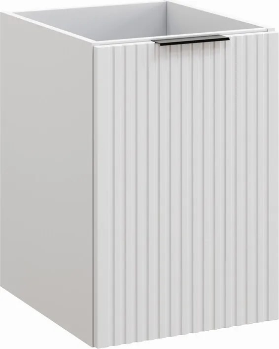 Závěsná skříňka pod umyvadlo Casad s deskou a košem na prádlo 100 cm bílá/dub wotan