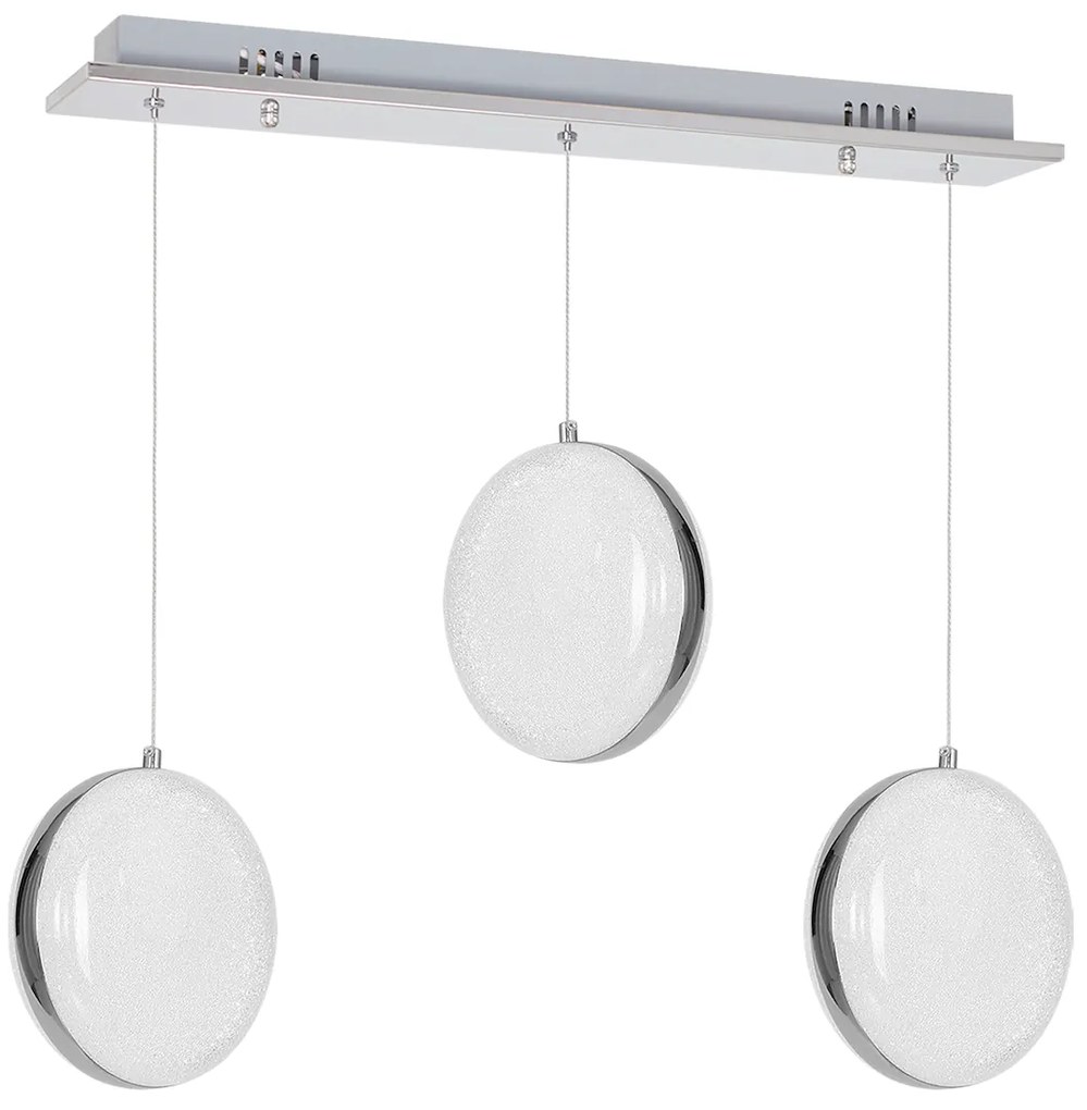 Závesné LED svietidlo Lira, 3x LED 27w, 4000k, ch