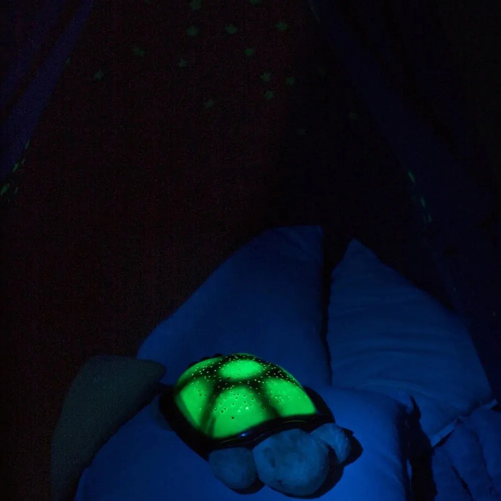 Nočné svetlo s projekciou Korytnačka zelená