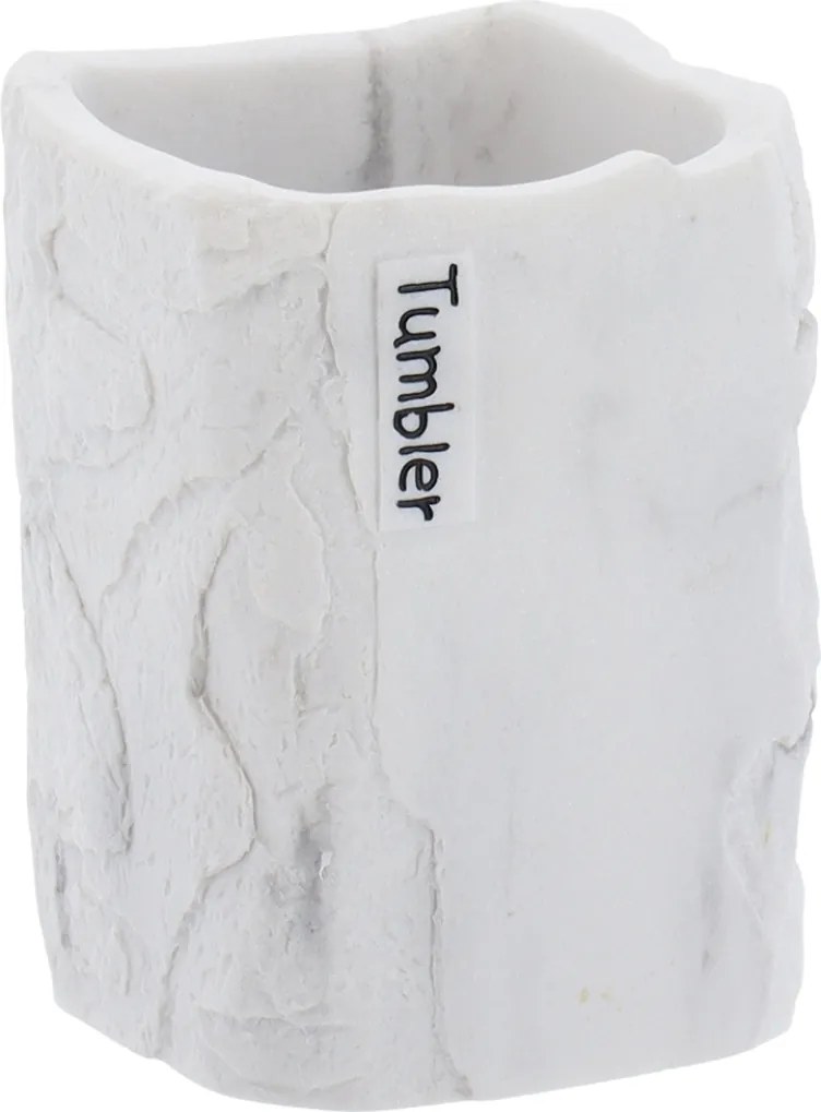 Sada kúpeľňových doplnkov Paola, biela/s čiernymi prvkami