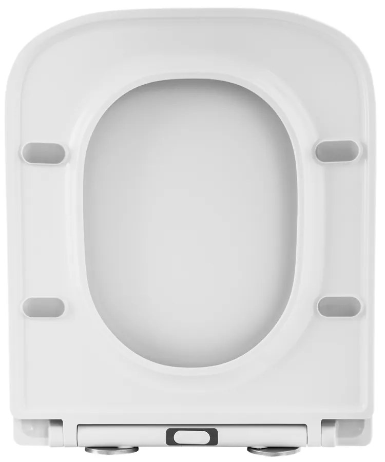 Gamma Venice, toaletné WC sedátko 435x362mm z duroplastu s pomalým zatváraním, biela, GMA-VENICE