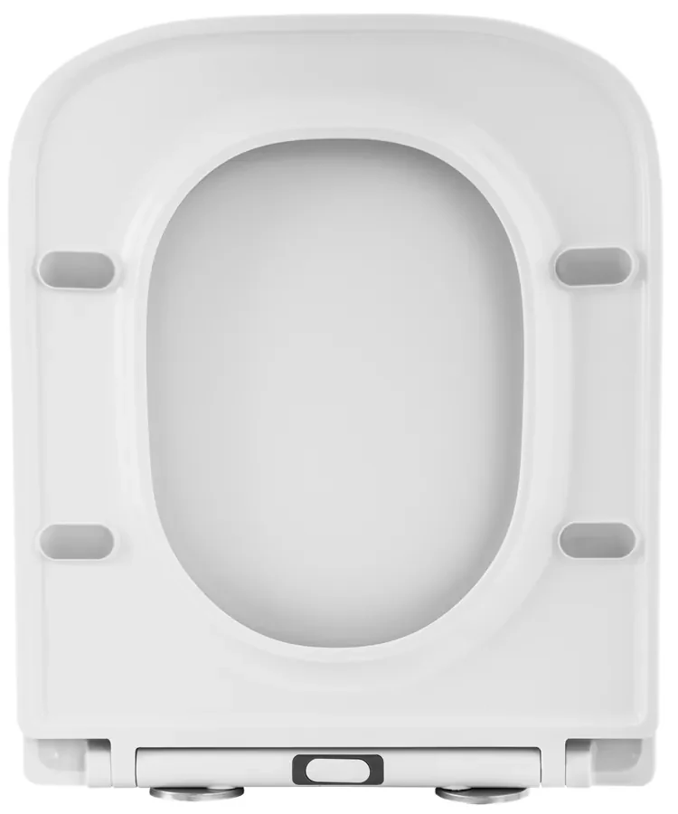 Gamma Venice, toaletné WC sedátko 435x362mm z duroplastu s pomalým zatváraním, biela, GMA-VENICE