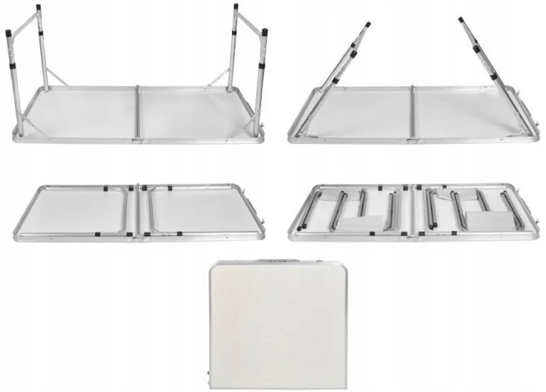 Skladací stôl so 4 stoličkami Trizand 23238