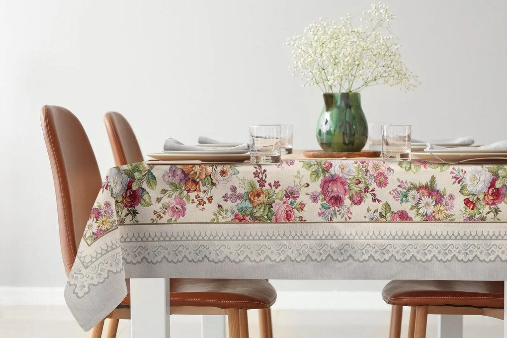 GOBELÍNOVÝ OBRUS SRE 100X100 CM VZOROVANÝ