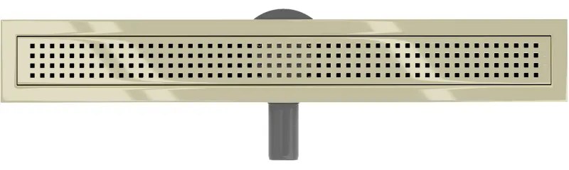 Mexen Flat 360°, nerezový sprchový žľab vzor M08 70 cm, zlatá lesklá, 1525070-40