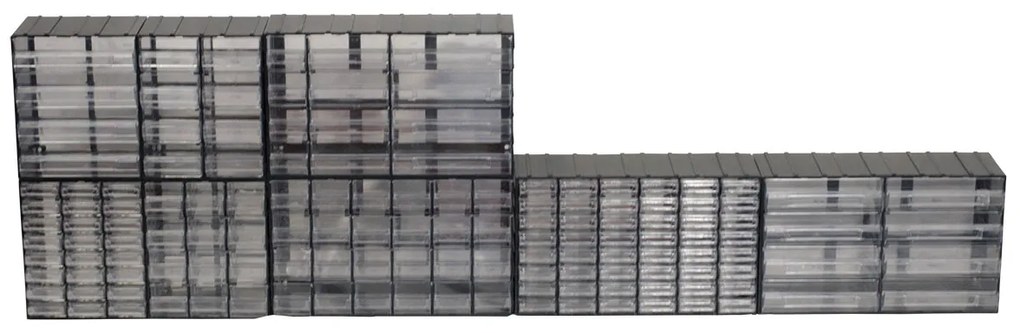 ARTPLAST Organizér 514T 192 x P 148 x H 230 mm s 4 priehľadnými zásuvkami