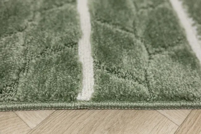 Sada kúpeľňových koberčekov FANO biela / zelená