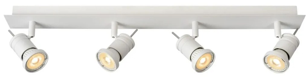 Lucide 17990/20/31 - LED bodové svietidlo TWINNY-LED 4xGU10/4,5W/230V biele 63 cm
