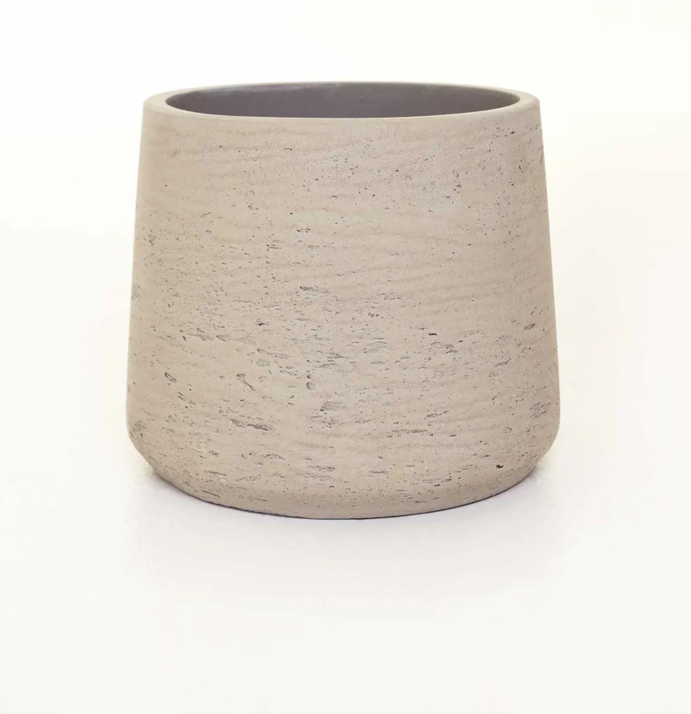 Kvetináč TROPICO, sklolaminát, výška 29 cm, béžová