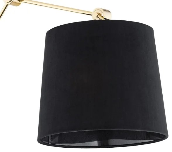 Argon 4898 - Nástenná lampa ZAKYNTOS PLUS 1xE27/15W/230V čierna/zlatá