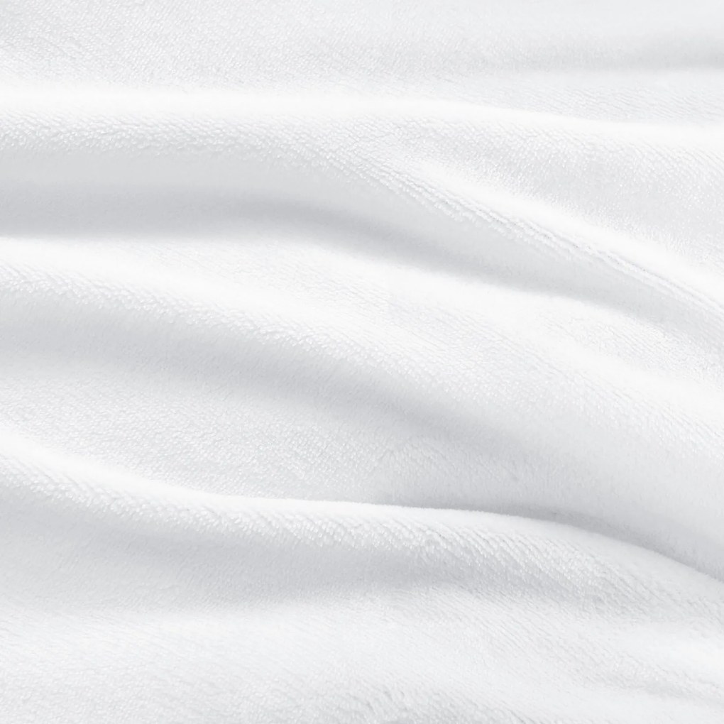 Goldea mikroplyšová elastická plachta deluxe – biela 90 x 200 cm