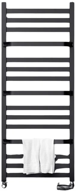 Regnis LOX DUO, vykurovacie teleso 300x520mm, 401W, čierna matná, LOXDUO570/300/D270/BLACK