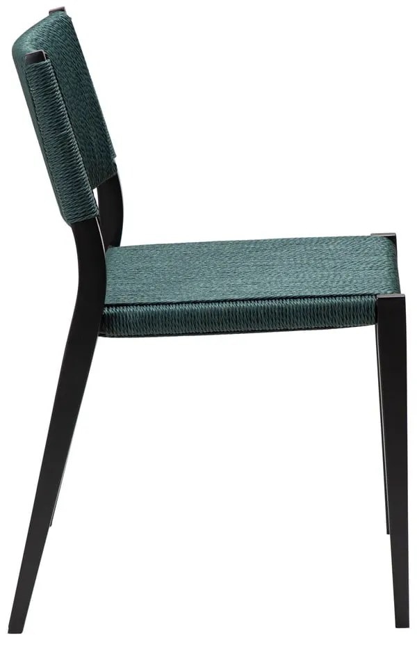 Tyrkysovomodrá jedálenská stolička Loop – DAN-FORM Denmark