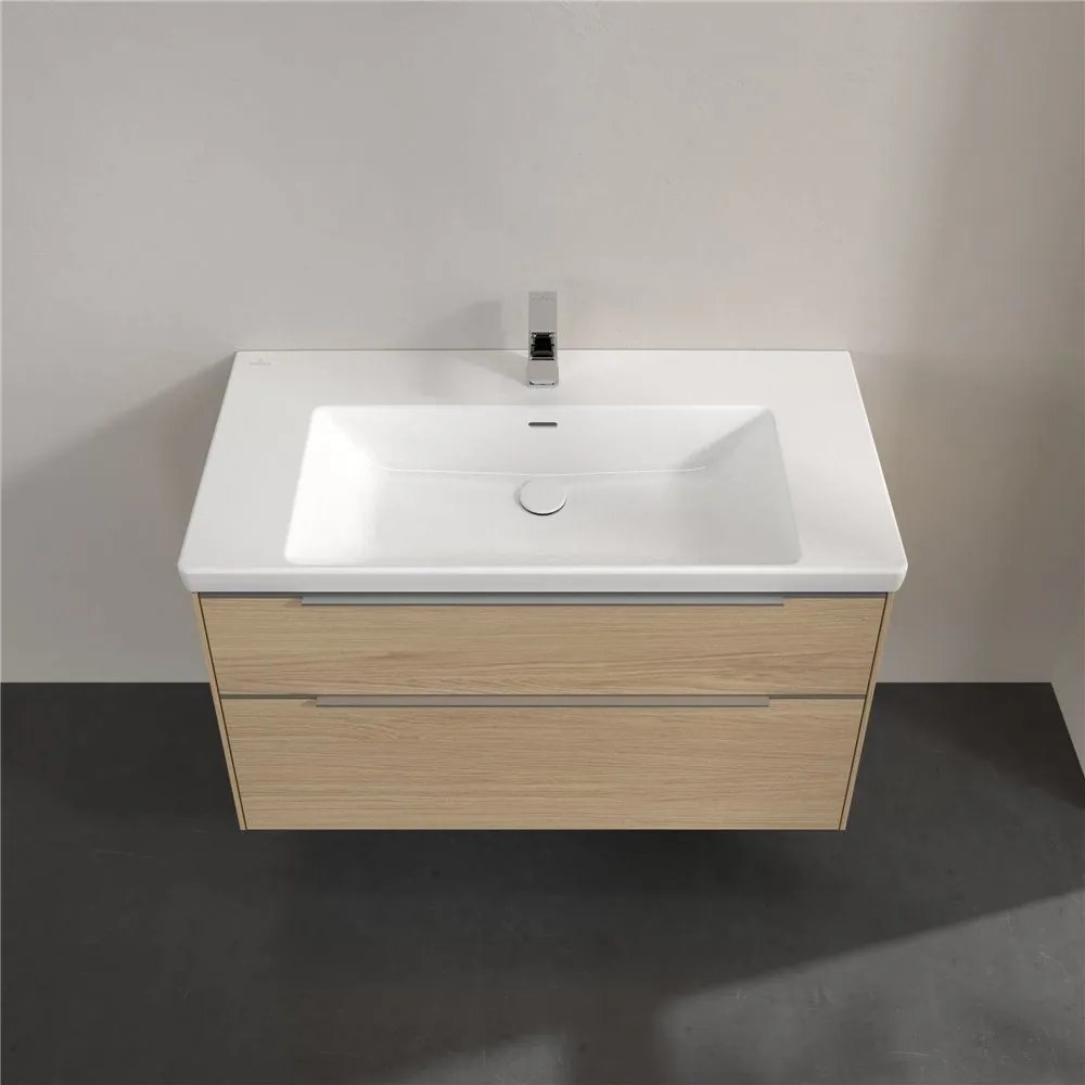 VILLEROY &amp; BOCH Subway 3.0 závesná skrinka pod umývadlo, 2 zásuvky, 973 x 478 x 429 mm, Nordic Oak, C57000VJ