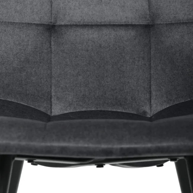 Jedálenská stolička zamatová, sivá DCL-X7015 GREY2