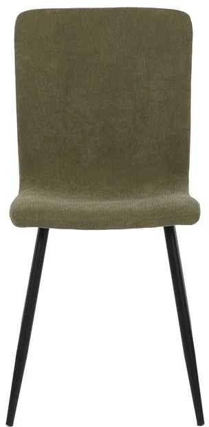 BONTEC Jedálenská stolička, zelená, menčestrová látka, DCL-964 GRN2 Farba: Biela