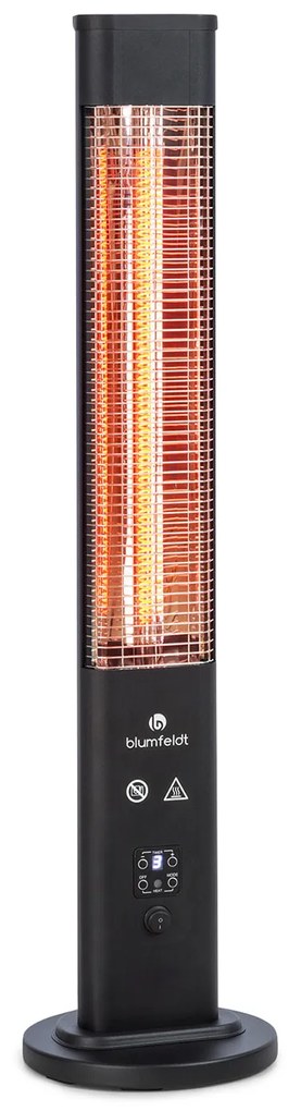 Blumfeldt Heat Guru Plus, vonkajší sálavý ohrievač, 1200 W, 3 nastavenia ohrevu, diaľkové ovládanie